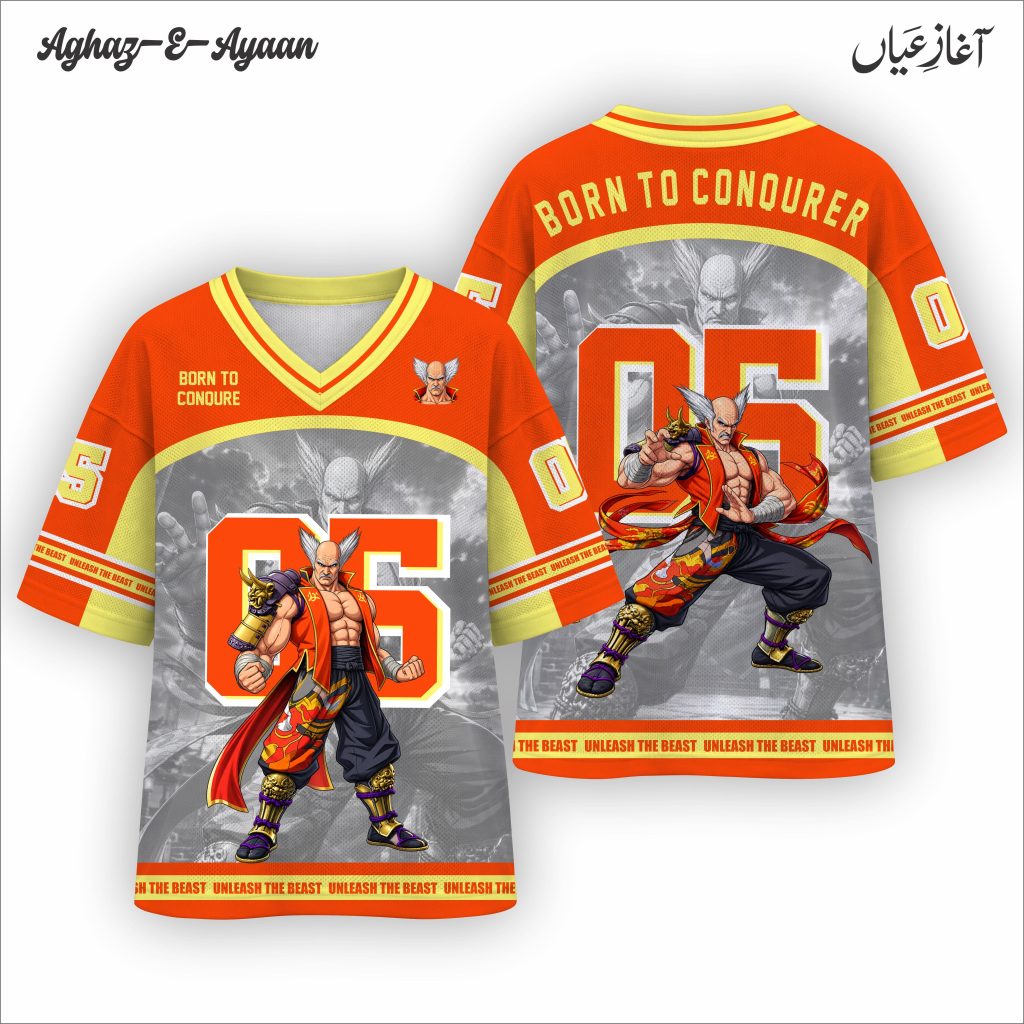 Heihachi Mishima Tekken jersey T-shirt